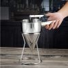 Pancake Batter Dispenser Mixer Stainless Steel Funnel Design with Stand Rack 1000 ML Waffle Batter Dispenser Pancake Maker Cooking Baking Tools