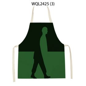 Simple Fabric Apron Kitchen Antifouling Work Clothes (Option: WQL2425 3-47 38cm)