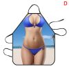 1pc Funny Muscle Man Kitchen Apron Sexy Women Cooking Pinafore Home Cleaning Tool