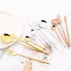 Commercial & Household 24Pcs Dinnerware Set Stainless Steel Flatware Tableware